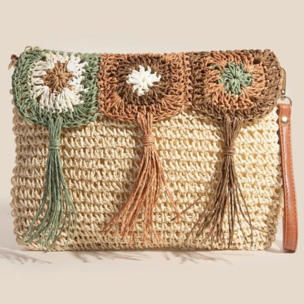Fame Intricate‎ Tassel Braided Crossbody Bag